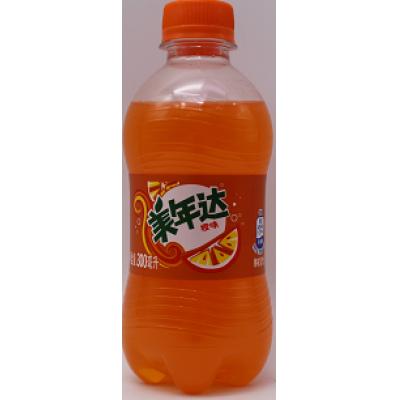 N 美年达橙味瓶装汽水300ml