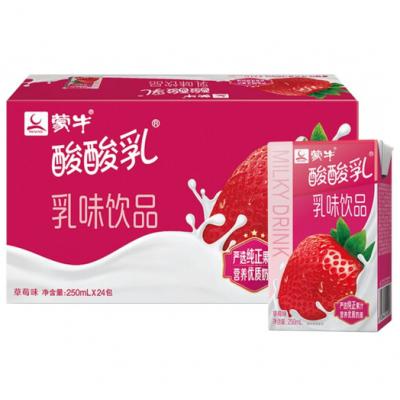 N 蒙牛酸酸乳草莓味250ml